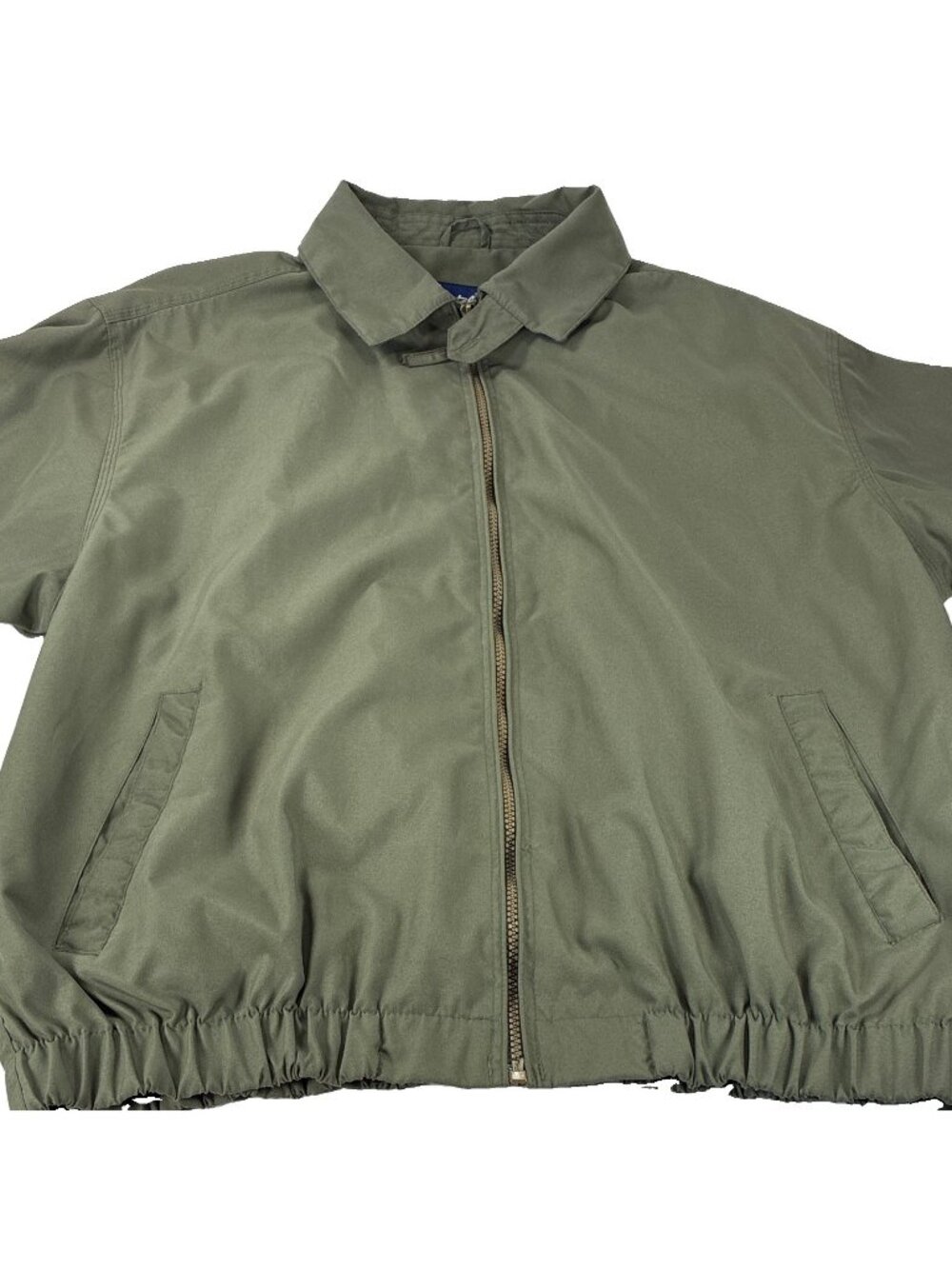 Catalina Outerwear Vintage Bomber Jacket Olive Green Mens Size M Collared Zip
